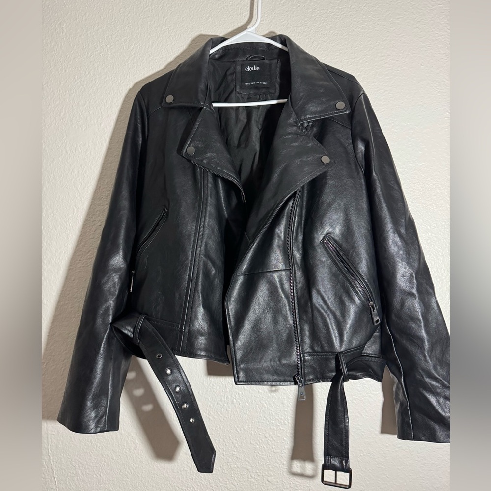 Elodie Black Leather Jacket